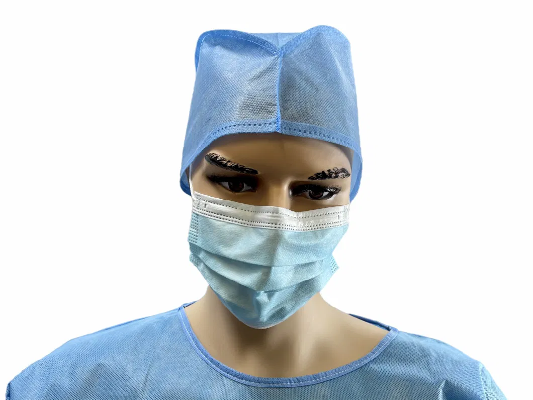 Anti-Slip SMS Doctor Cap Disposable Non Woven Cap Doctor Cap