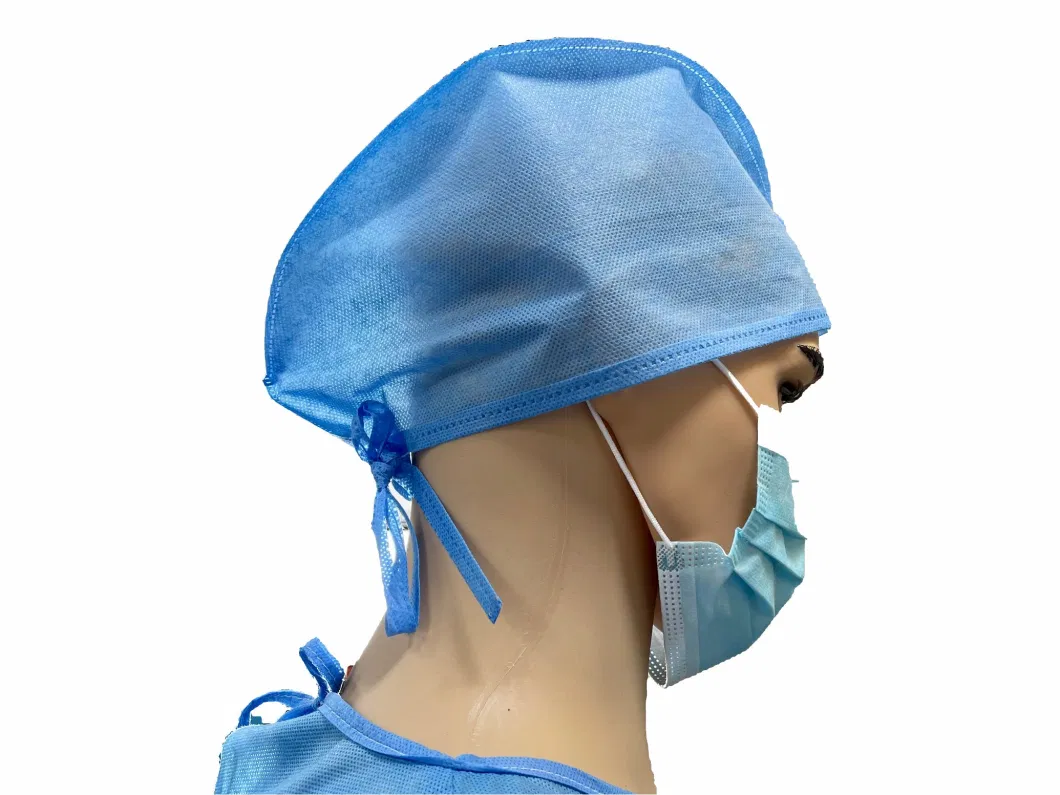 Anti-Slip SMS Doctor Cap Disposable Non Woven Cap Doctor Cap