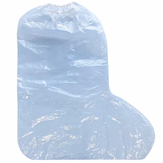 価格安いブーツ カバー防水ロング シューズ カバー使い捨てプラスチック PE ブーツ カバー