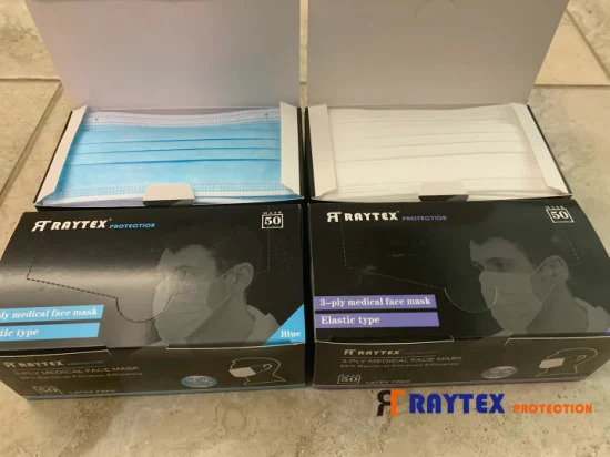 Raytex 11031 不織布 3 プライ フェイス マスク イヤーループ タイプ工場直接供給